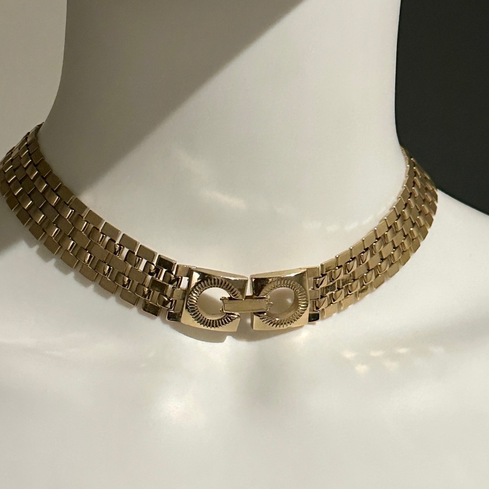 Vintage Metallic Link Choker - Picture 2 of 6
